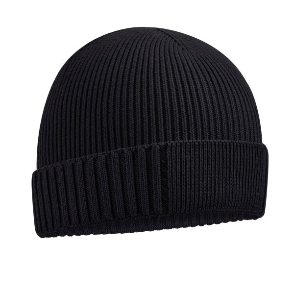 Organic cotton engineered patch beanie Thumbnail