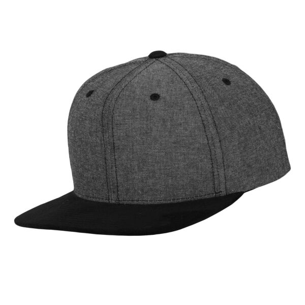 Chambray-suede snapback (6089CH) Thumbnail