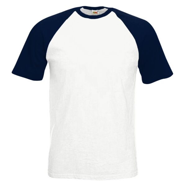 Fruit of the Loom Contrast Baseball T-Shirt Thumbnail